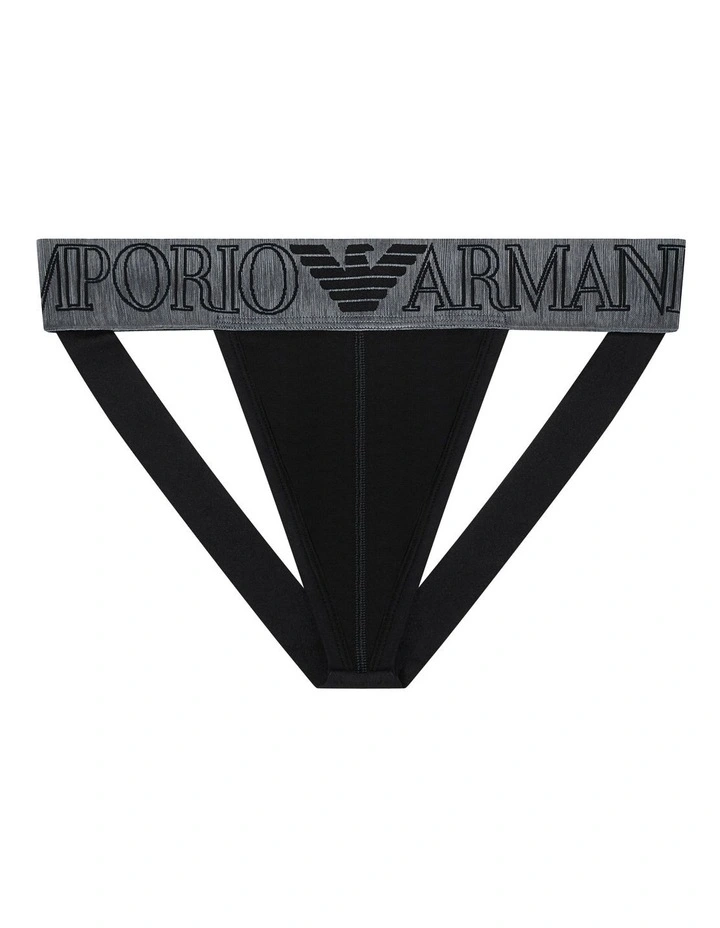 Mega Logo Jock Strap in Black image 1