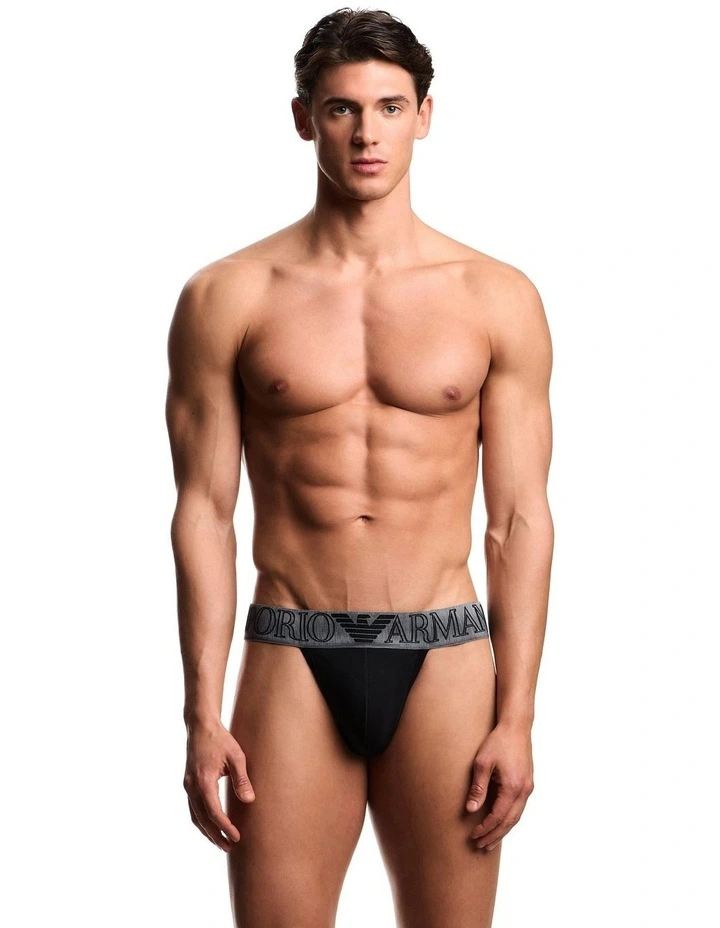 Mega Logo Jock Strap in Black image 2