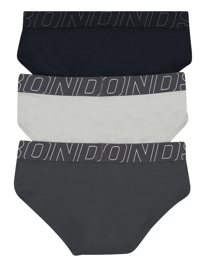 Sweat Off Brief 3 Pack in Multi image 7