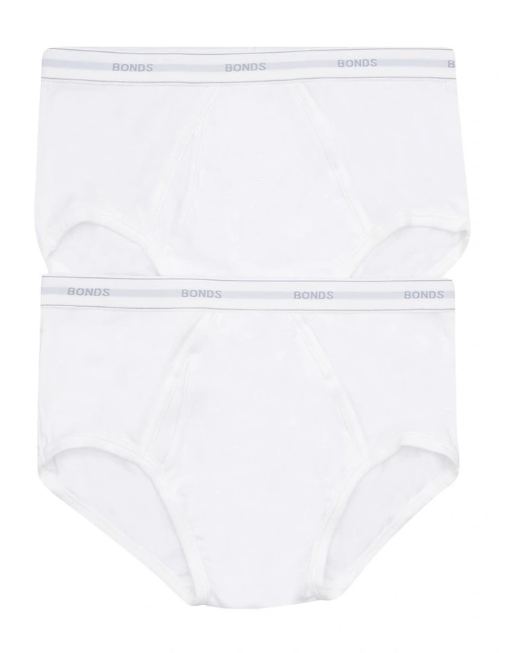 Comfort Brief of 2 Pack in White image 1