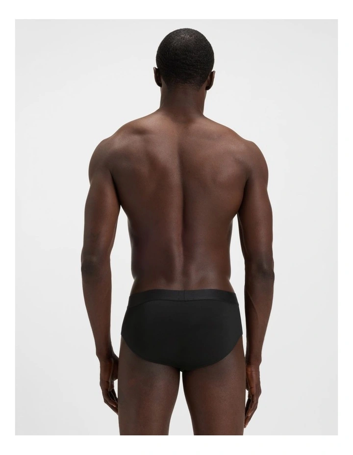 3 Pack Boss One Hipster Briefs in Black image 3