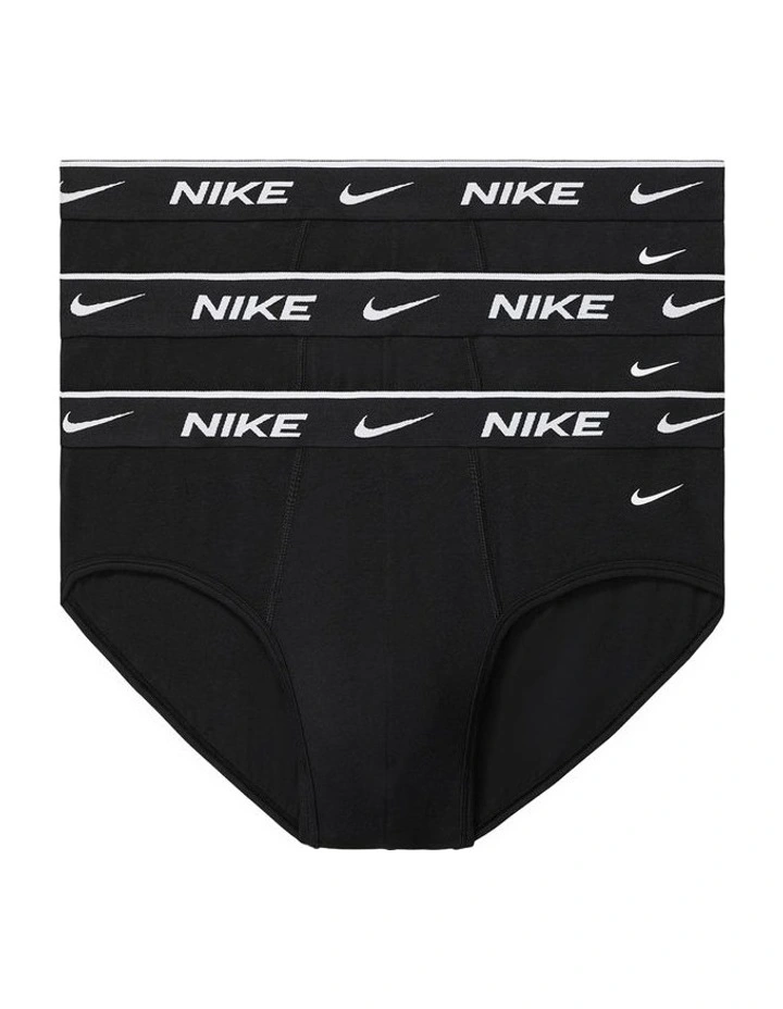 Everyday Stretch Hip Briefs 3 Pack in Black image 1