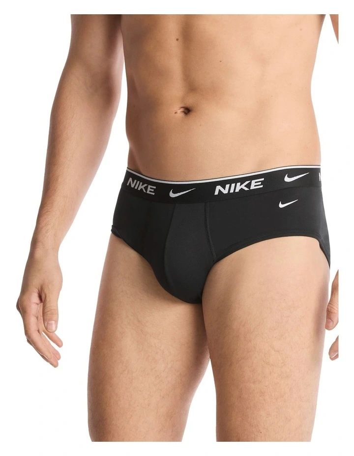 Everyday Stretch Hip Briefs 3 Pack in Black image 4