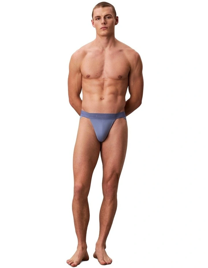 Sculpt Lace Sport Brief in Blue image 4