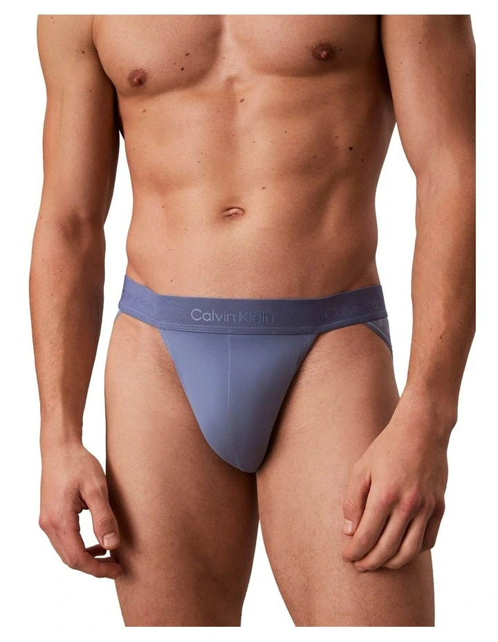 Sculpt Lace Sport Brief in Blue image 5