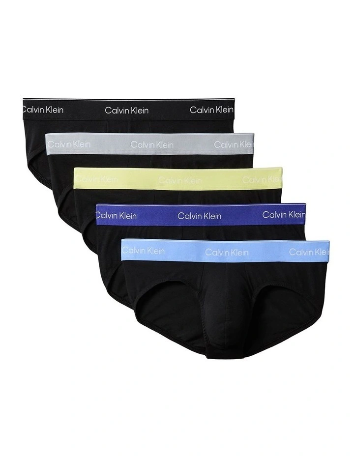 Icon Cotton Briefs 5 Pack in Multi image 1