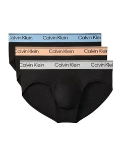 Microfiber Stretch Hip Brief Pack Of 3 in Multi