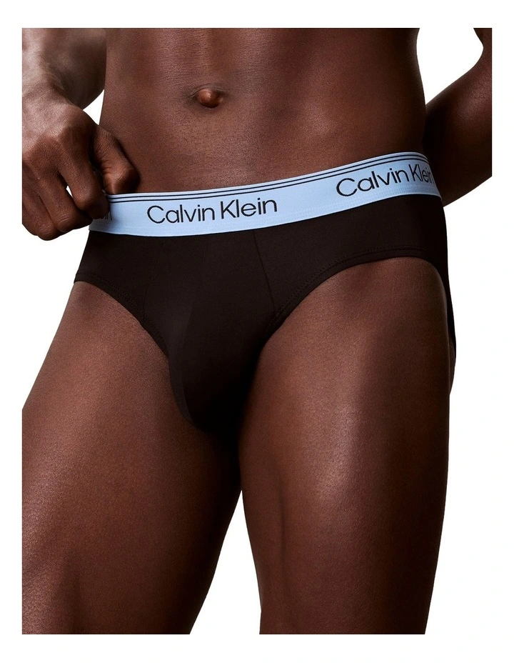 Microfiber Stretch Hip Brief Pack Of 3 in Multi image 6