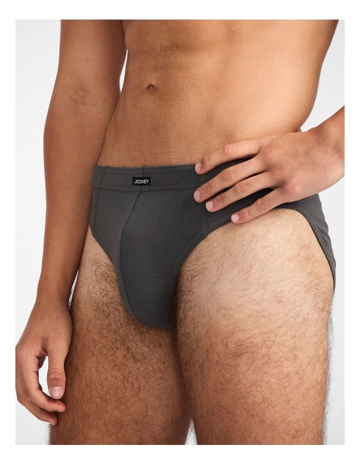 Jockey Men's Cotton Tunnel Waist Brief 4pk image 4