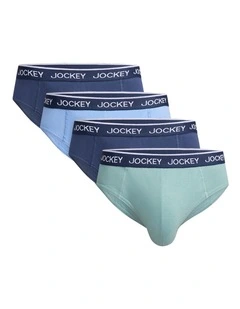 Jockey Men's Cotton Brief 4 Pk