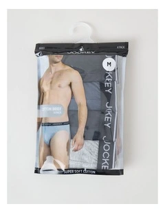 Jockey 4 Pack Attached Elastic Briefs