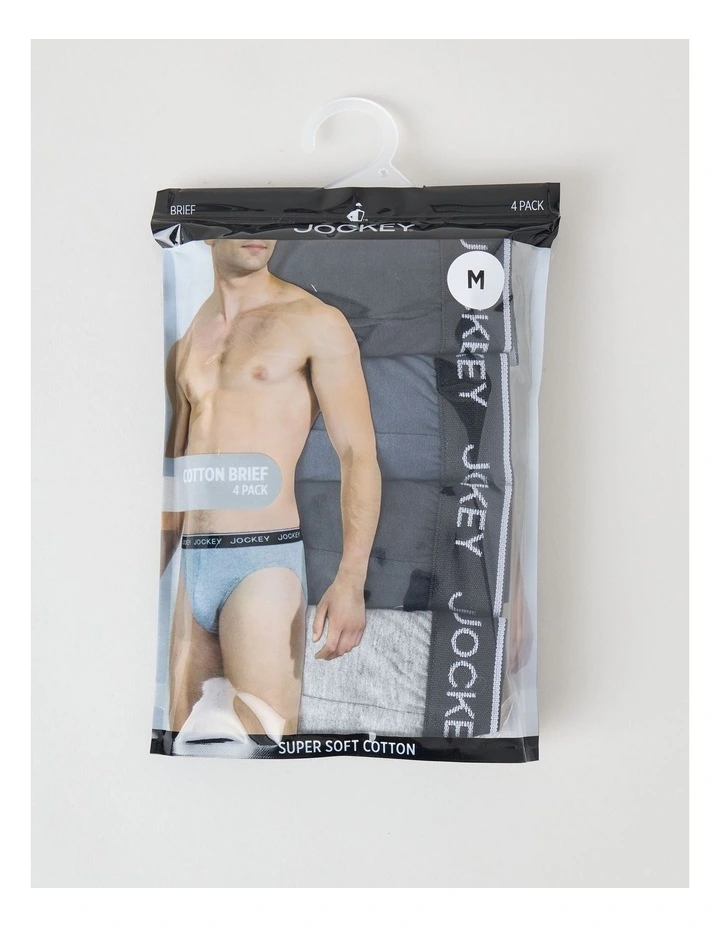 Jockey 4 Pack Attached Elastic Briefs image 1