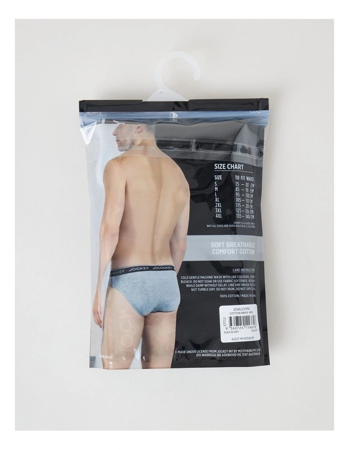 Jockey 4 Pack Attached Elastic Briefs image 2