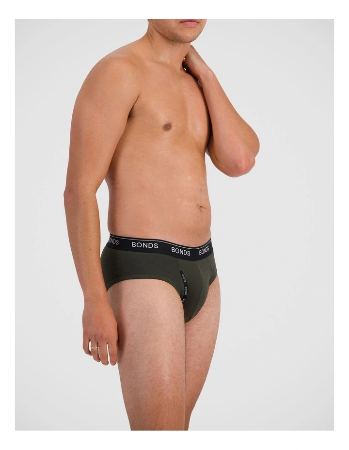 Guyfront Brief 3 Pack in Kombu / Ashphalt Marle / Black image 4