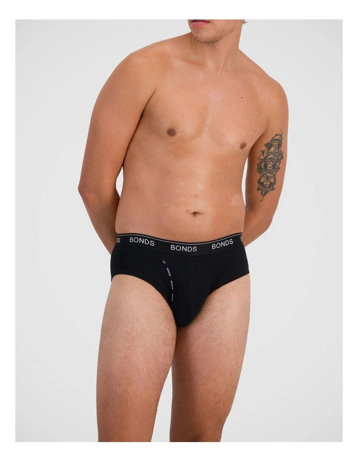 Guyfront Brief 3 Pack in Kombu / Ashphalt Marle / Black image 6
