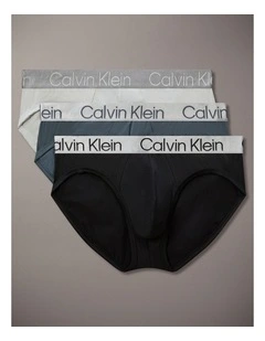 Chromatic 3-Pack Hip Briefs in Multi