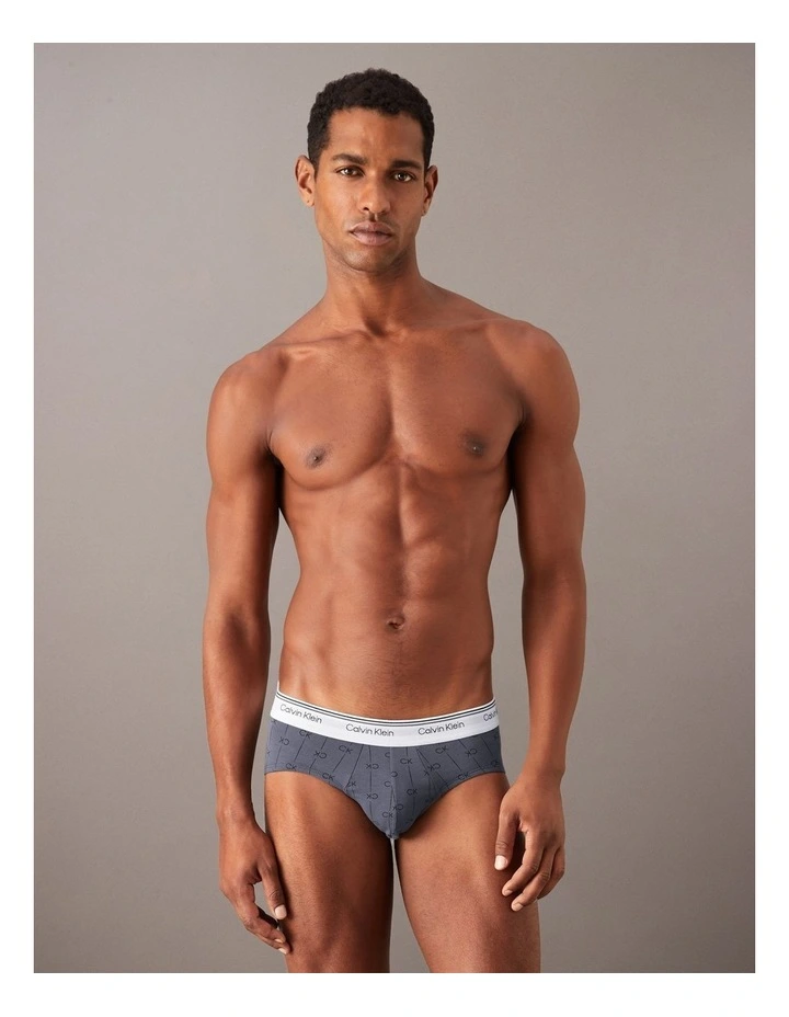 Cotton Stretch Balance Hip Briefs 3 Pack in Multi image 2