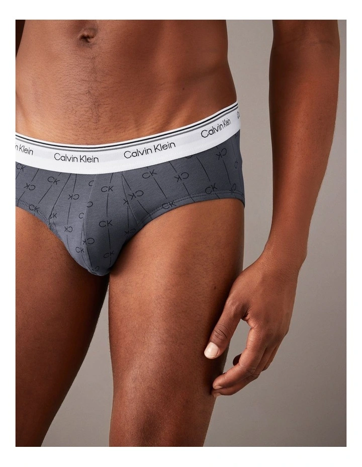 Cotton Stretch Balance Hip Briefs 3 Pack in Multi image 4