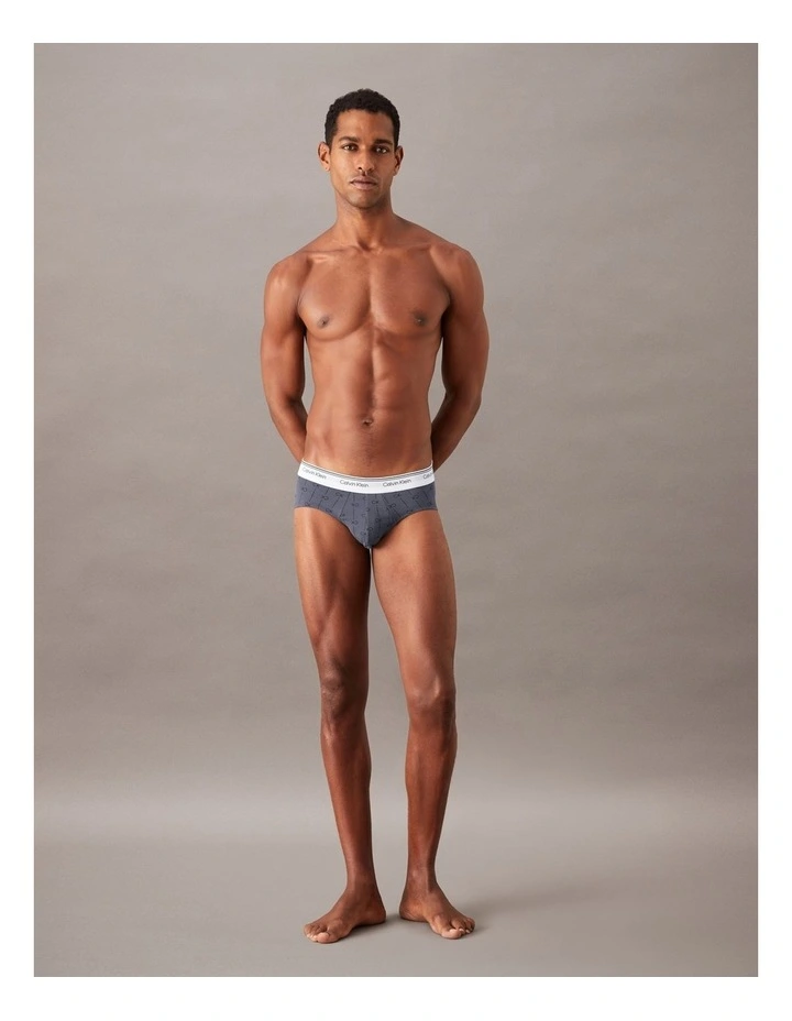Cotton Stretch Balance Hip Briefs 3 Pack in Multi image 5