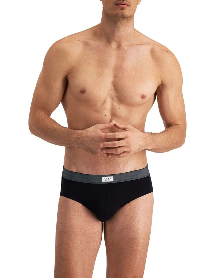 Comfort Classics Bamboo Briefs Black 3 Pack image 1