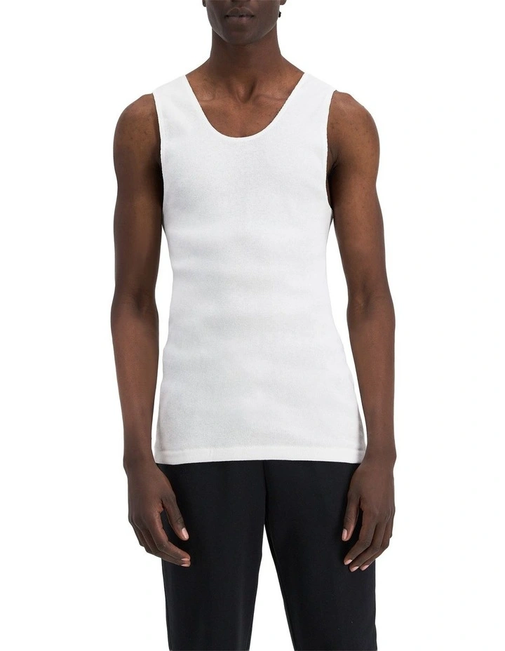 Chesty Athletic Singlet in White image 4