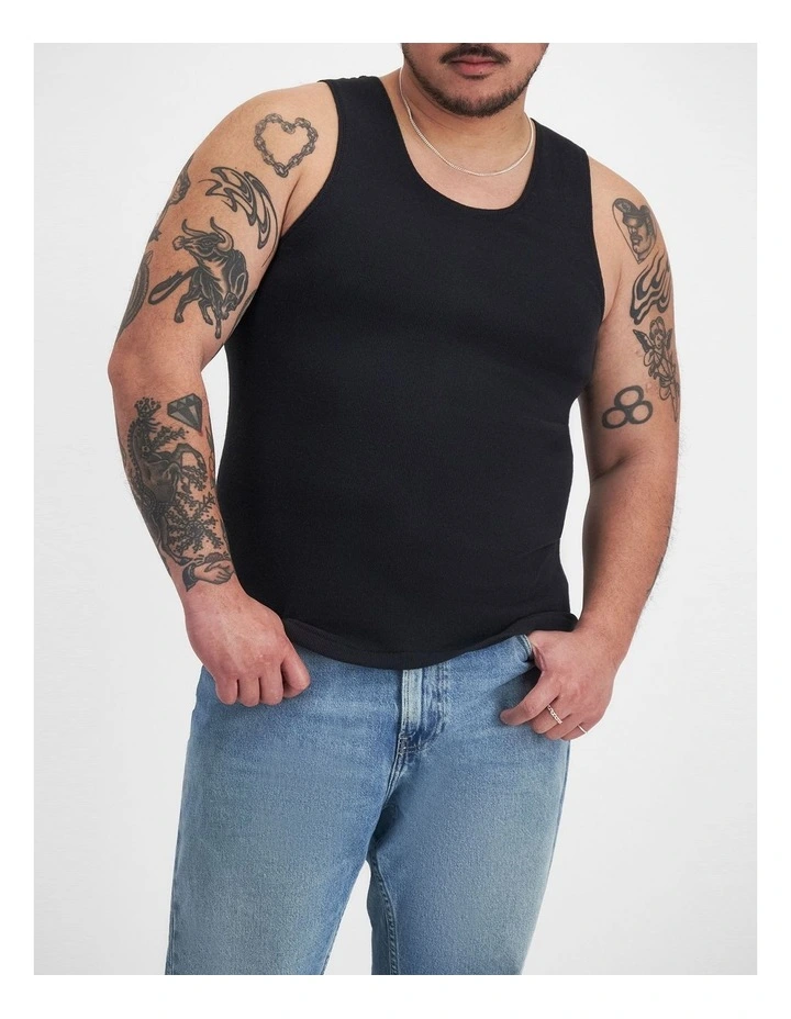 Chesty Singlet in Black image 1