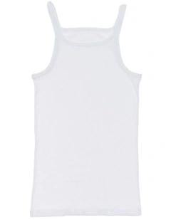 All Seasons Singlet 2 Pack in White