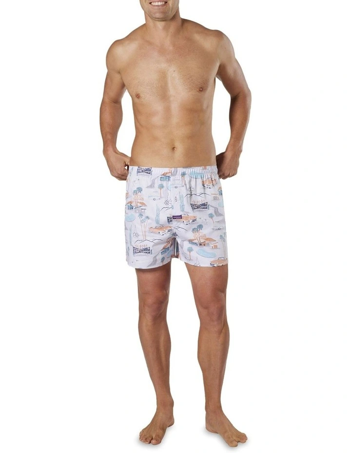 Palm Springs Cotton Boxer in Cloud image 4