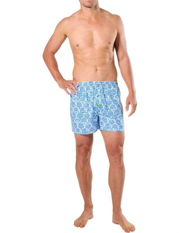 Ice Cold Tikis Bamboo Boxer Shorts in Blue image 4