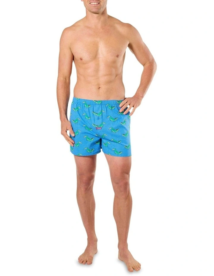 Sunny Jaws Woven Boxershorts 3 Pack in Blue image 4
