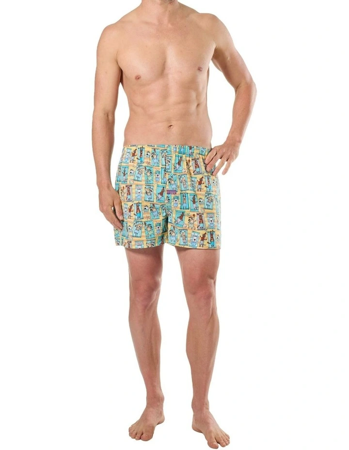Sunbaked Dawgs Woven Boxershorts 3 Pack in Multi image 5