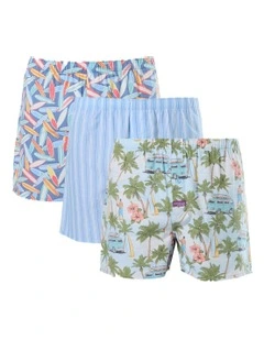 3 Pack I'm Board Woven Boxershorts