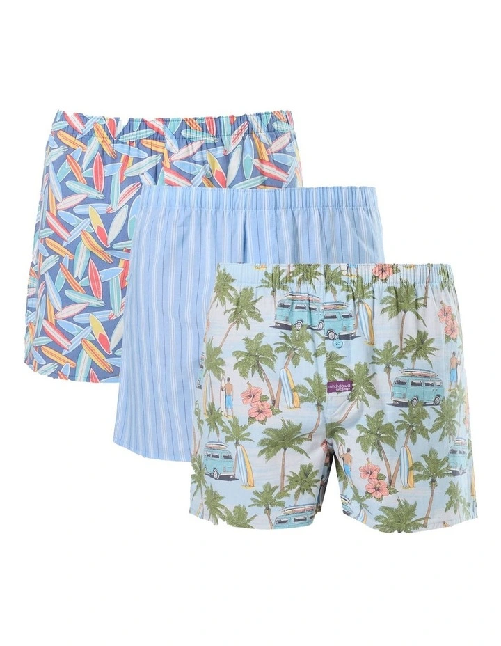 3 Pack I'm Board Woven Boxershorts image 1