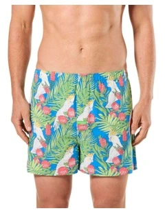 Cockatoo Leaves Bamboo Boxershort in Multi