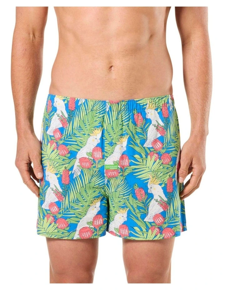 Cockatoo Leaves Bamboo Boxershort in Multi image 1