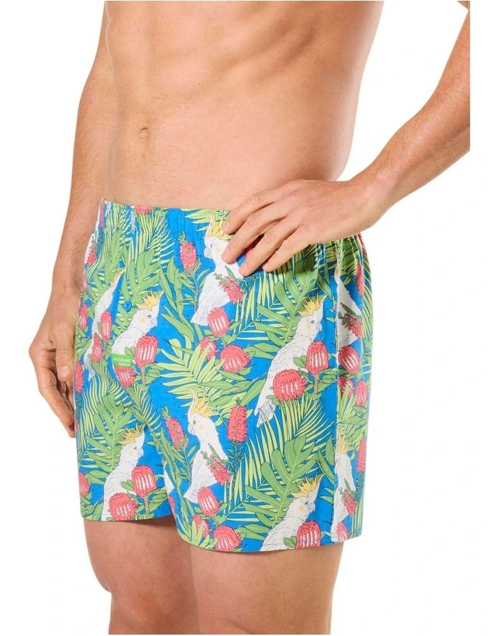 Cockatoo Leaves Bamboo Boxershort in Multi image 3