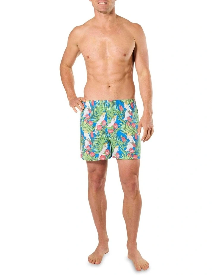 Cockatoo Leaves Bamboo Boxershort in Multi image 4