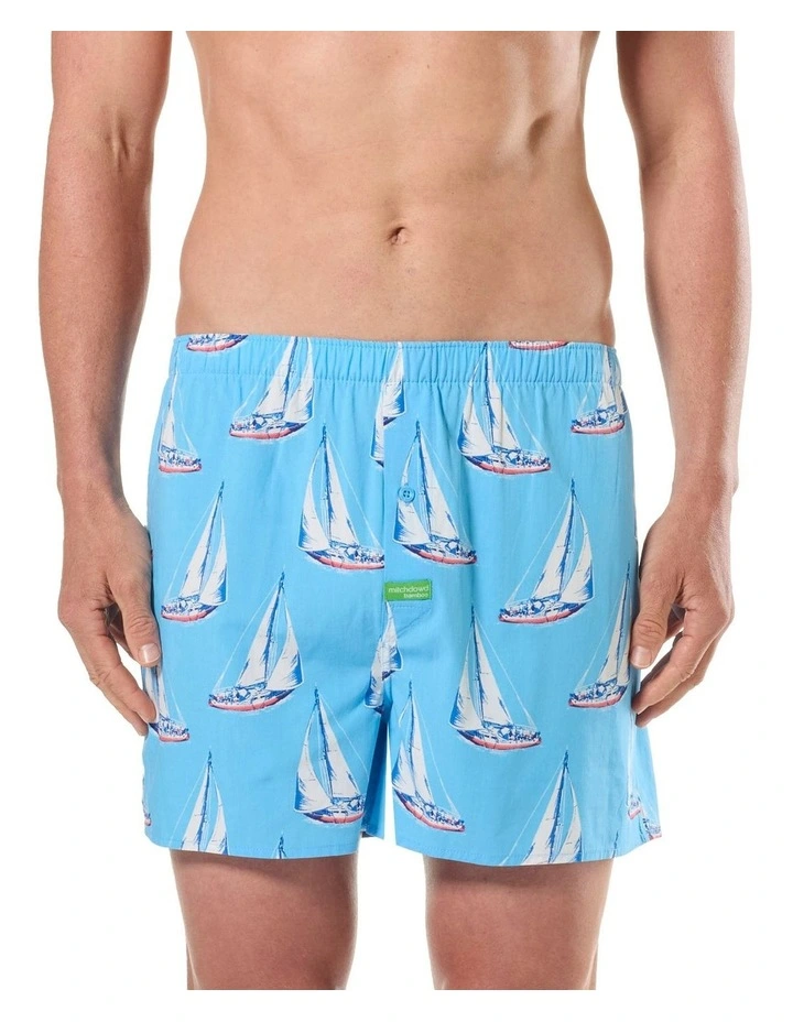 Sailing Bamboo Boxer Short in Blue image 1