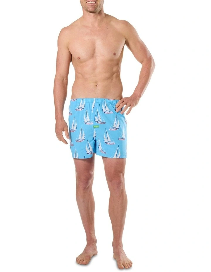 Sailing Bamboo Boxer Short in Blue image 4