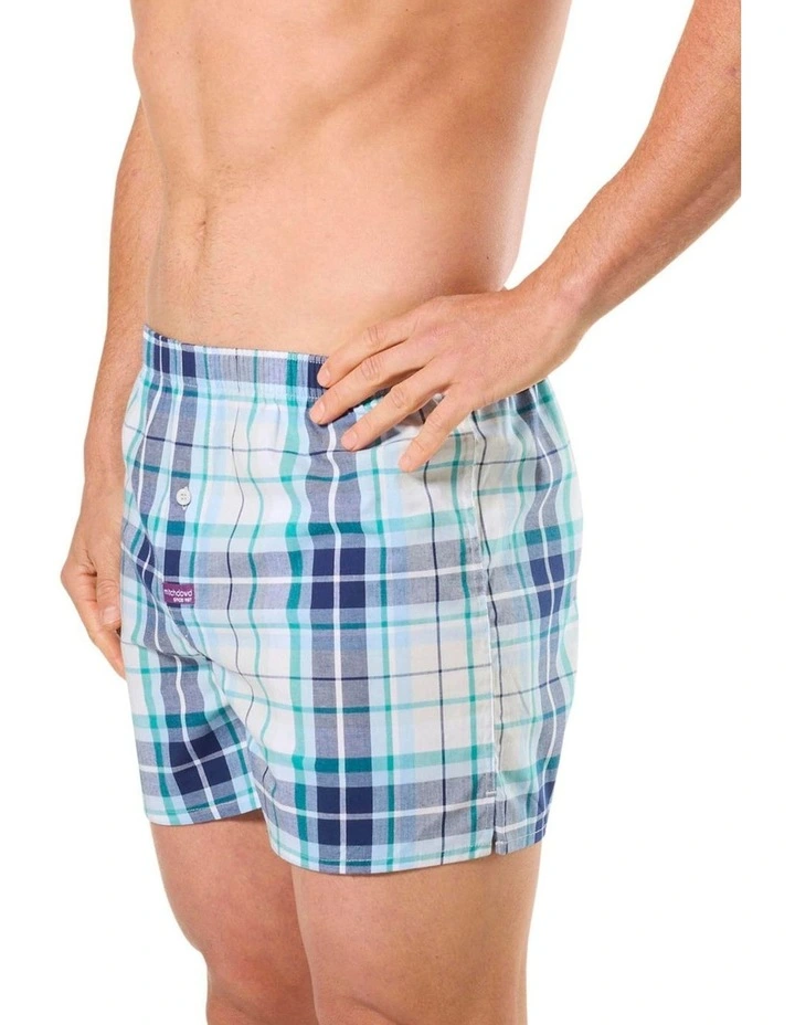 Checkered Past Stretch Woven Boxer Short in Multi image 3