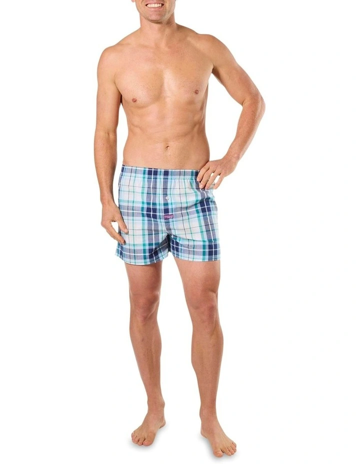 Checkered Past Stretch Woven Boxer Short in Multi image 4
