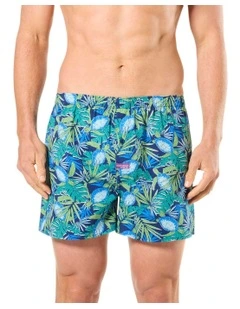 Turtle Tropics Cotton Woven Boxershort in Multi
