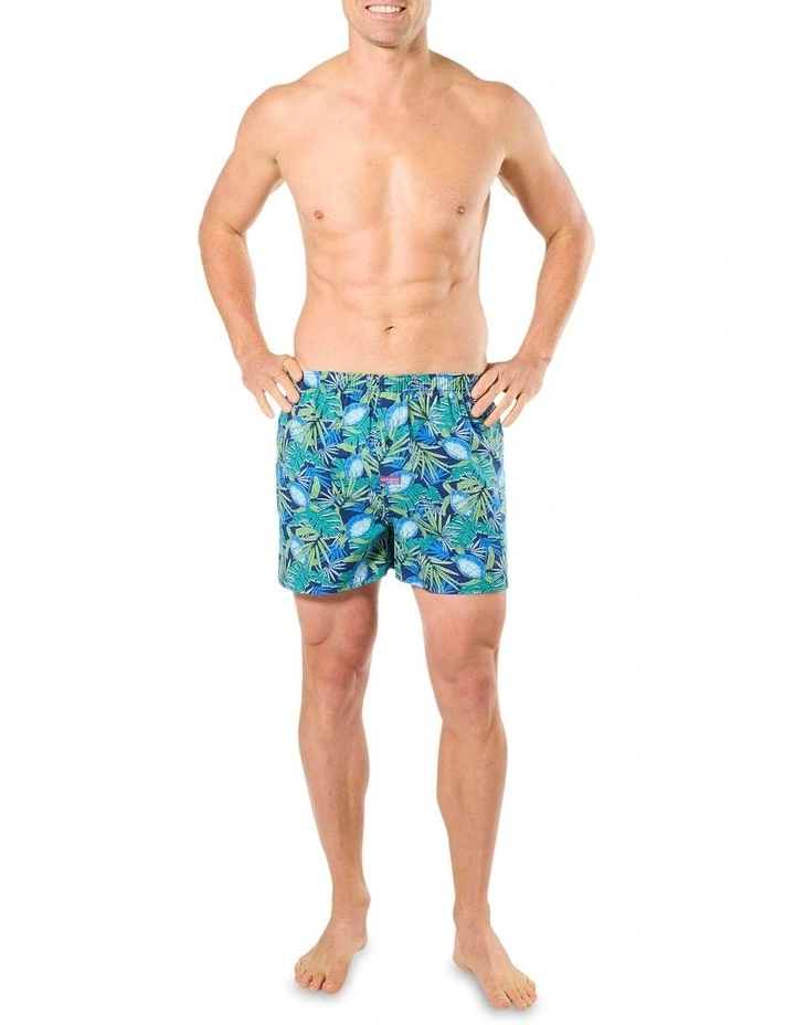 Turtle Tropics Cotton Woven Boxershort in Multi image 4