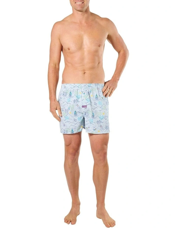 Vacay Mode Cotton Boxer Short in Multi image 4