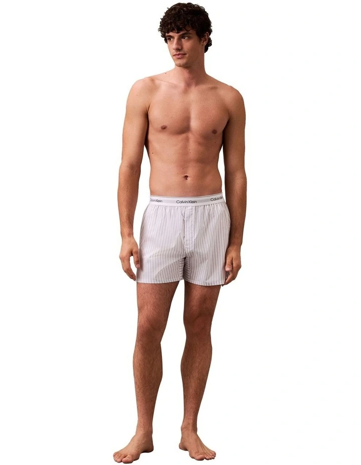 Cotton Poplin Boxer in Steady Stripe image 3