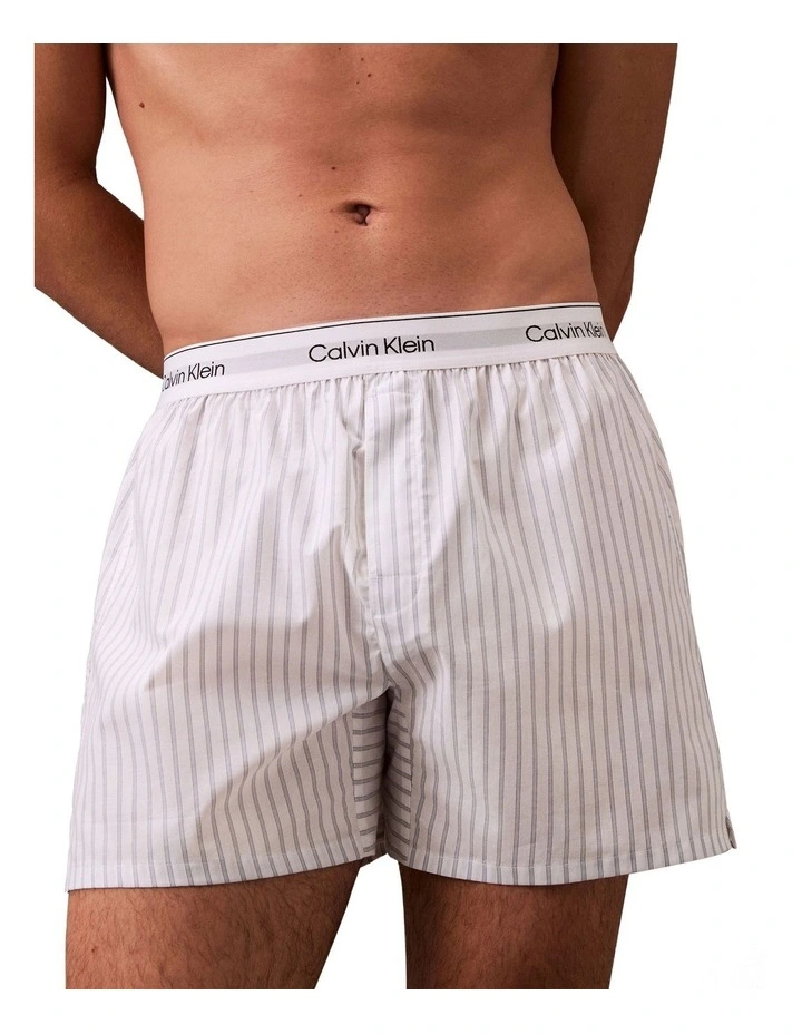 Cotton Poplin Boxer in Steady Stripe image 5