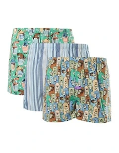 Boxers 3 Pack in Multi