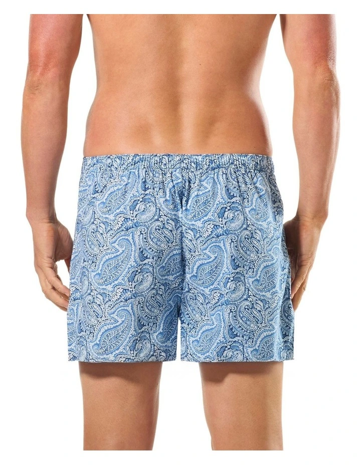 Paisley Hero Bamboo Boxer in Blue image 2