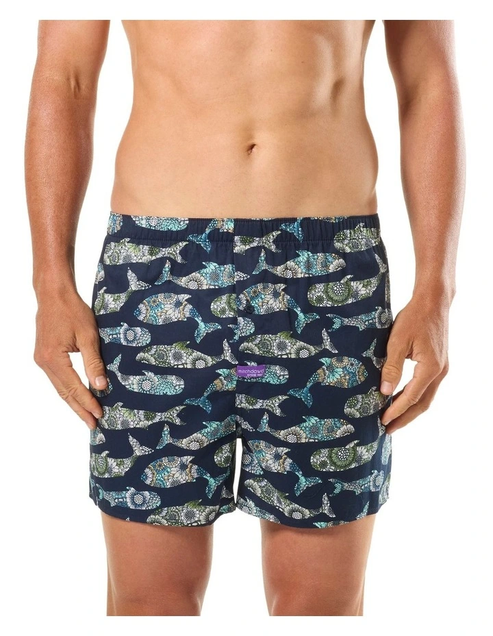 Making Waves Cotton Woven Boxers 3 Pack in Multi image 2