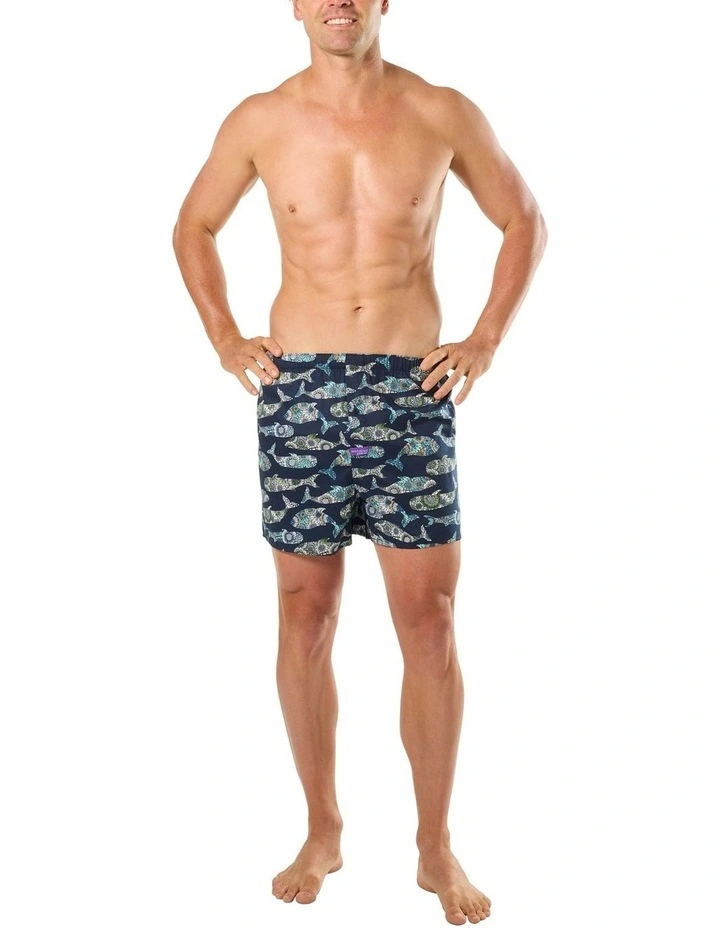 Making Waves Cotton Woven Boxers 3 Pack in Multi image 5